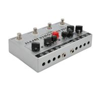 Pedale Effetti per Chitarra in Metallo, Processore Multieffetto 8 Uscite | Compressore con controllo sensibilità, Overdrive 1 con drive e tone, Modalità Picco Basso, Overdrive 2 con interruttore OCD