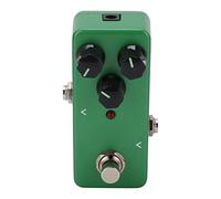 Pedale Effetti per Chitarra Pedale per Chitarra Elettrica Interruttore Overdrive Effetti Sonori Mini Effetti Singoli Accessorio per Strumenti Musicali Regolabili Full Metal Shell Green