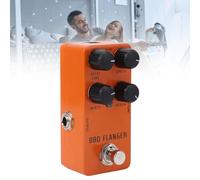 Pedale effetti per chitarra SustVita con circuito Flanger analogico e True Bypass, Mini corpo portatile in alluminio per chitarra elettrica e basso, tempo di ritardo da 0,9 ms a