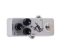 Pedale effetto chitarra, alloggiamento in metallo, True Bypass LED | Suono basato su Centaur, 3 regolatori sonori, caldo overdrive, ideale per rock e blues, facile installazione