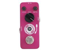 Pedale Effetto Chorus Analogico Chiaro Caldo con Vero Bypass e LED per | Suono corale jazz avvolgente, regolazione profondità/velocità/livello, costruzione lega alluminio stabile, ideale jazz rock