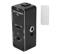 Pedale effetto DI nero multifunzionale per chitarra e basso, interfaccia audio XLR, connessione di uscita bilanciata per gli amanti della musica