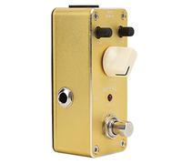 Pedale effetto distorsione in metallo, AMD-3 Amplificatore tono distorsione a basso consumo energetico con adesivo per chitarra elettrica per esercitazioni per prestazioni