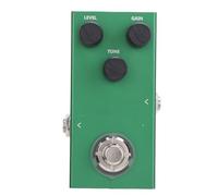 Pedale Effetto Overdrive per Chitarra - Mini Pedale per Chitarra Verde in Lega di Alluminio con 3 Manopole di Controllo del Tono del Livello di Guida per Concerti All'aperto di