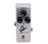 Pedale effetto Overdrive per MOSKY Silver Horse, Boost & Distortion per chitarra con True Bypass, guscio in metallo, 3 manopole (TREBLE/OUTPUT/GAIN), DC 9 V