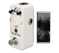 Pedale Effetto per Chitarra Elettrica Hustle Drive MDS2 Bianco, True Bypass e Dual Mode - Potenzia il Suono con Distorsione Regolabile e Boost Pulito, Compatto e Robusto per
