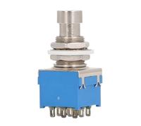 Pedale Effetto per Chitarra, Interruttore a Pedale 3PDT a 9 Pin, Pulsante, True Bypass, Effetti per Chitarra, Stomp, Blu