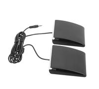 Pedale Elettronico per Batteria Connettore 3,5 Nero Portatile ABS | Batterie Elettroniche e Controller Midi, Uso Casa e Palco, Controllo Stabile della Risonanza