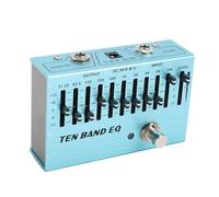 Pedale Equalizzatore a 10 Bande, Single Block Pedale Equalizzatore a 10 Bande con True Bypass, Pedale Equalizzatore Boss | Pedale Equalizzatore per Chitarra per Chitarra