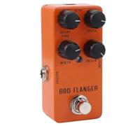 Pedale Flanger Analogico, True Bypass del Segnale Puro, Riduzione del Rumore, Luce per Basso elettrico. Mini Pedale in Lega di Alluminio Effetti Diversi, Gamma di velocità 0,4