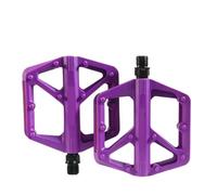 Pedale for bici modello ultraleggero con doppio cuscinetto DU | Pedali piatti for bicicletta da strada MTB con strisce luminose riflettenti in materiale di nylon