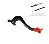Pedale Freno Posteriore RFX Pro ft-Negro/Arancione per Moto Ricambi Motorino