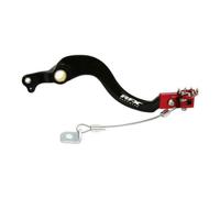 Pedale Freno Posteriore RFX Pro Series-Punta Plegable-Negro/Colore Rosso per