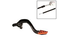 Pedale freno RFX Pro standard hard anodized nero / arancione KTM 65
