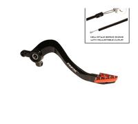 Pedale freno RFX Pro standard hard anodized nero / arancione KTM 85