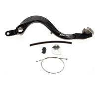 Pedale freno RFX Pro standard hard anodized nero / hard anodized Titan Kawasaki KXF 450