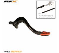 Pedale freno RFX Pro hard anodized nero / arancione KTM 85