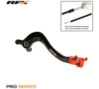 Pedale Freno Posteriore RFX Pro ft-Negro/Arancione per Moto Ricambi Motorino
