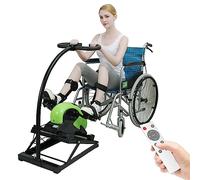 Pedale Ginnico per Anziani, Cyclette elettrica per la casa con Supporto di Protezione per Le Gambe e braccioli, Trainer riabilitativo per Anziani disabili e disabili