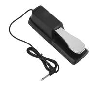 Pedale In Metallo Durevole Universale Per Pianoforte Elettronico E Tastiera Con Effetto Ritardo Piastra Non Slip E Connettore 6 5 Mm Colore Argento