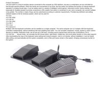 Pedale interruttore a pedale triplo USB per gioco ergonomico e controllo multime