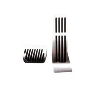 Pedale Kit Freno Per Mazda CX60 CX-60 2019~2024 Pedali In Alluminio/LHD/AT Pedale Acceleratore Freno Poggiapiedi Tappetino Antiscivolo Pedaliera Auto(LHD AT 2pcs Silver)