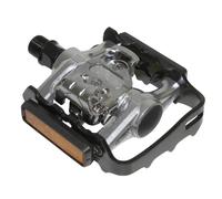 Pedale MTB automatica versatile Newton con 1 lato Shimano-SPD nero in alluminio