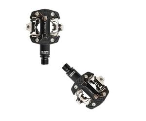 Pedale MTB automatico look x track gravel grigio scuro (paio)