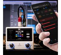 Pedale multieffetto per chitarra ricaricabile, compatto, con 100 preset e