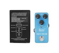 Pedale multifunzione per chitarra con Wah, Distortion, Overdrive, Delay, Riverbero e Compressore per suoni unici (blu)