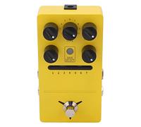 Pedale Multimodulazione Effetti Stereo Chorus Flanger Tremolo Fase Vibrato Liquid Auto Wah Stutter Ring Low Bit Pedale per Chitarra Elettrica in Metallo Giallo FS05