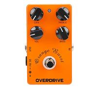 Pedale Overdrive, Pedale Effetti per Chitarra Elettrica con Guscio in Lega di Alluminio e 4 Manopole di Controllo Principali Accessorio per Strumenti Musicali