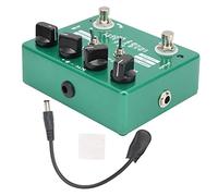 Pedale Overdrive, Scocca in Alluminio, Dimensioni Compatte - Effetti Chitarra Versatile, 4 Manopole e 2 Switch, Perfetto per Studio e Live