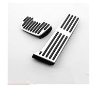 Pedale per auto adatto per Rav4 per Xa50 per Hybrid 2026 2025 2019-2024 Pedali auto acceleratore freno a gas poggiapiedi antiscivolo (poggiapiedi argento) (AT 2 pezzi) argento)