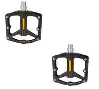 Pedale per bicicletta con corpo in lega di alluminio, cuscinetti sigillati e design a sgancio rapido, con sei tacchetti in acciaio inossidabile su ogni lato per una pedalata sicura e confortevole