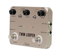 Pedale per chitarra elettrica Twin Looper, tempo di registrazione di 10 minuti, sovraincisioni illimitate