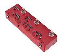 Pedale per Chitarra Multieffetto Metal Allin1 True Bypass Buffer Basso Elettrico DC 9V Rosso