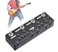 Pedale per Chitarra Multieffetto, Pedali per Chitarra Pedale Multieffetto 5 modalità Riverbero Delay Fx LOOP Distortion Overdrive Pedale Effetto per Chitarra