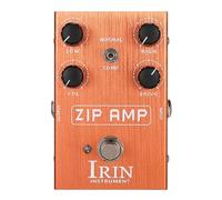 Pedale per effetti Overdrive, con modalità normale/compressione, interruttore a levetta basso/alto/volume/azionamento, 4 manopole di controllo per chitarra elettrica, ZIP AMP champagne