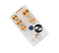 Pedale per effetti Overdrive per chitarra portatile Full Metal Shell Volumi/Tono/Guadagni/Voce/Manopola a 4 modalità Overdrive Effector Overdrive