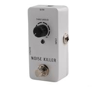 Pedale per effetti per chitarra multifunzione con Wah, Distortion, Overdrive, Delay, Riverbero e Compressore per suoni unici (RS15 bianco)