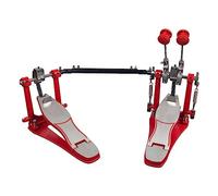 Pedale per grancassa Red Double Drum Pedal Batteria Elettronica Doppia Catena Jazz Drum Pedali Foot Tread Hammer