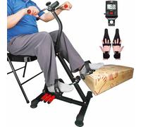 Pedale per mani, braccia, gambe e ginocchia, attrezzatura fitness regolabile per anziani, cyclette a doppio pedale per tutto il corpo (con monitor)