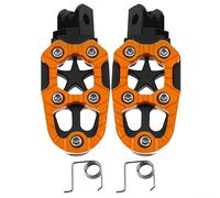 Pedale per moto con foro da 9 mm, blu per pedali durevoli | Foro filettato da 9 mm, finitura anodizzata rossa, per la presa del battistrada, adatto per MTB e strada per biciclette