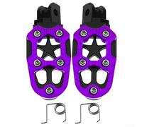 Pedale per moto con foro da 9 mm, blu per pedali durevoli | Foro filettato da 9 mm, finitura anodizzata rossa, per la presa del battistrada, adatto per MTB e strada per biciclette