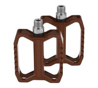 Pedale piatto alluminio antiscivolo 14mm marrone per bici BMX MTB strada