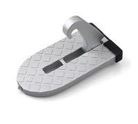 pedale piede Gradino pieghevole universale per auto, scala portapacchi per SUV, poggiapiedi con pedale antiscivolo gradino portiera supporto piede(Silver)