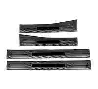 pedale piede Pedale di protezione per soglia portiera auto in acciaio inox adatto per Honda CR-V adatto per CRV 6a generazione 2023 2024 2025 adatto per ibrido(Inside Carbon 4pcs)