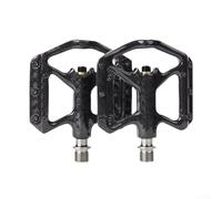 Pedale pieghevole ultraleggero per bici da strada, costruito con fibra di carbonio e lega, con 3 cuscinetti e chiodi antiscivolo, coppia da 180 g