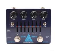 Pedale preamplificatore basso, equalizzatore a 6 bande, doppia distorsione